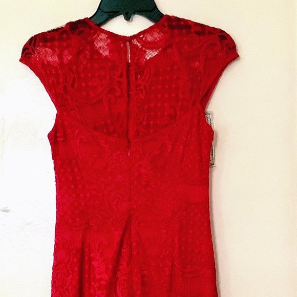 GUESS Red Lace Dress - Picture 2 of 3
